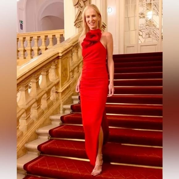 MANGO TIK TOK VIRAL MAXI FLOWER DRESS WITH BACK OPEN - Picture 7 of 9